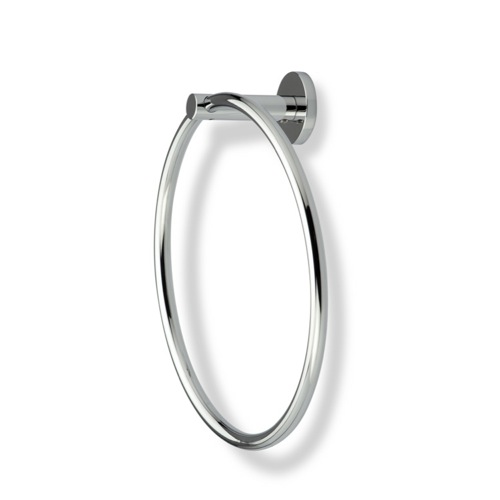 Round Chrome or Satin Nickel Towel Ring StilHaus VE07